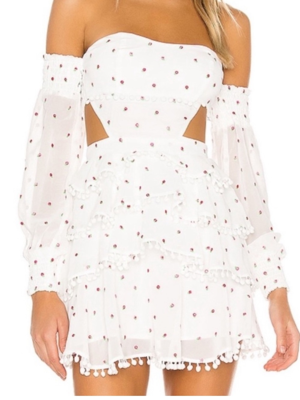MAJORELLE soho roses mini dress 11